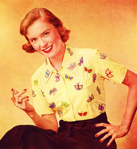 butterflies in crochet 1951