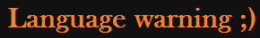 language warning